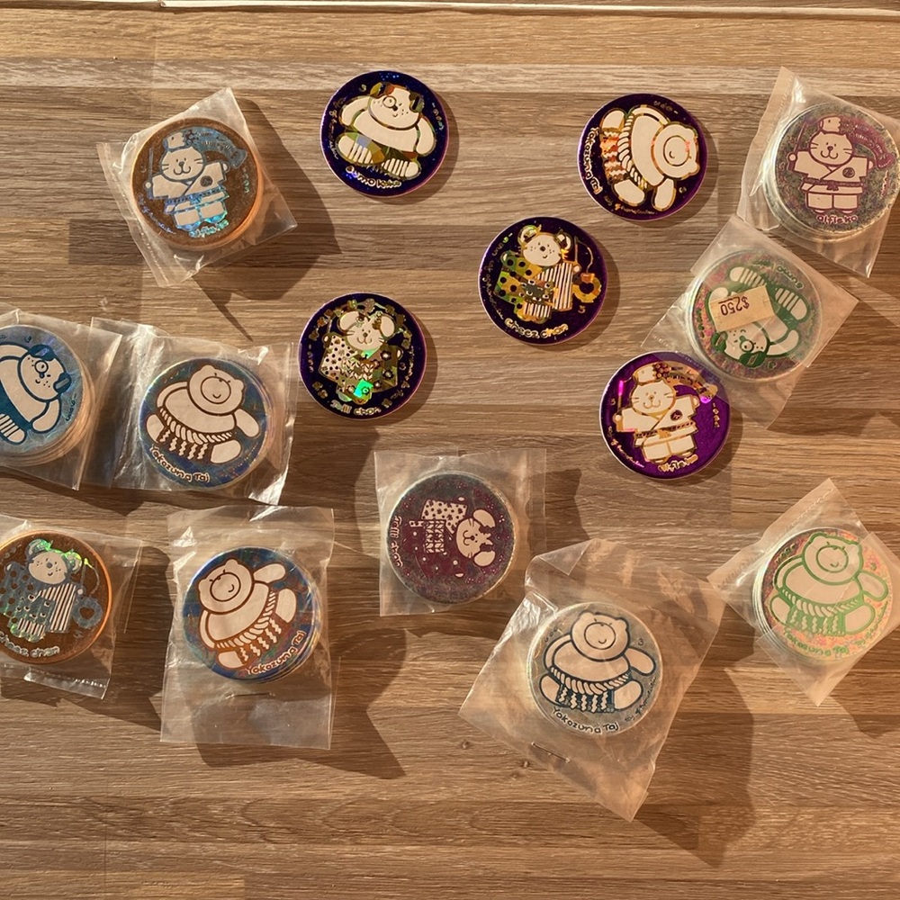 55 Vintage pogs Taj of Honolulu Sumo Koko Jelli Chan Alfleko Yokozuna Hawaii cap